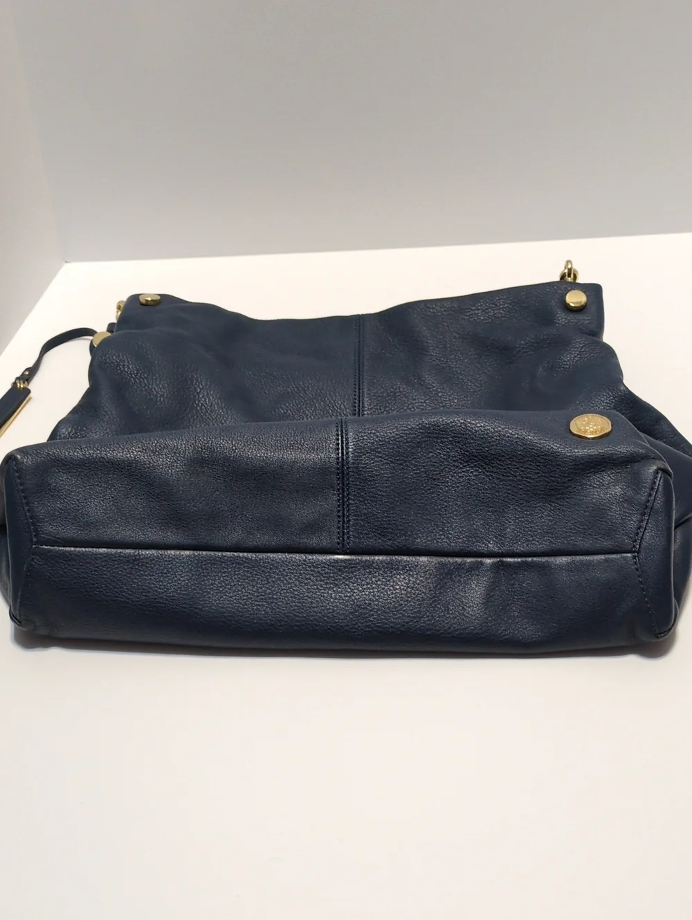Vince Camuto Ruell Leather Hobo Bag Dress Blue Navy Shoulder Bag